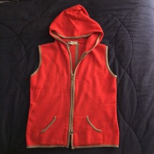 Wool hooded zip vest. Vintage?